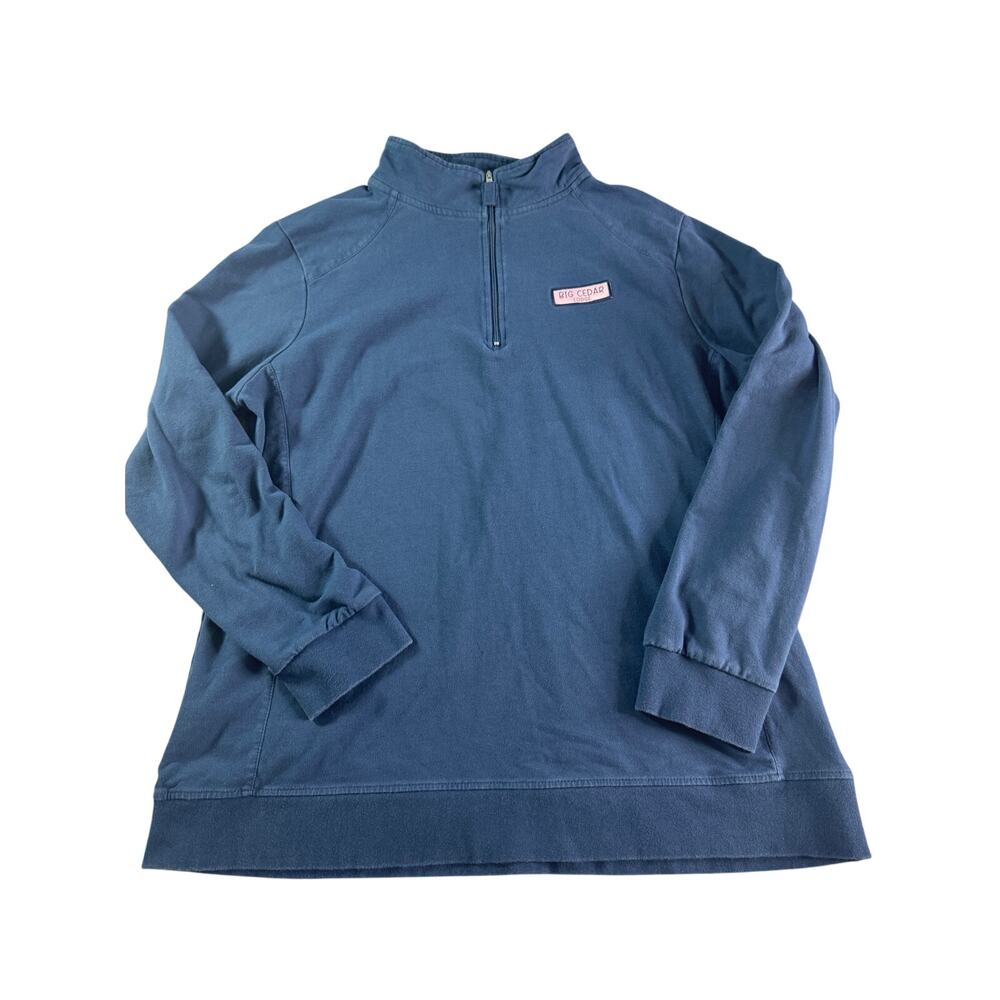 Big Cedar Lodge XL Blue 1/4 Zip Pullover Sweatshirt Branson Missouri Ozarks